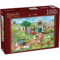 Magnolia puzzle ferme 1000 pièces - puzzle coloré amusant