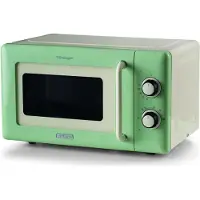 Ariete Vintage Line 3960/04, plan de travail, micro-ondes solo, 20 l, 800 W, bouton rotatif, vert
