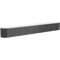 vidaXL -Pflanzer 332x40x36 cm Pulver -beschichteter Stahl -Anthrazit -Gelenk