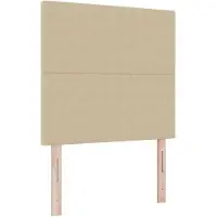 vidaXL Tête de lit Vert clair-gris 90 cm Tissu velours côtelé