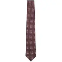 BOSS Cravate en jacquard de soie à micro-motif