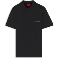 HUGO Polo en piqué de coton avec logo