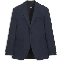 BOSS Veste de costume Regular en laine mélangée à motif