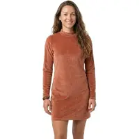 Billabong Everleigh Mock Long Sleeve Dress Marron S Femme