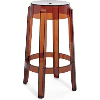 Kartell Charles Ghost Tabouret - Lot de 2 H 65 cm | Amber