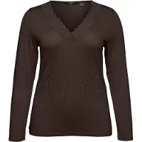 Vero moda T-shirt 'VMRosa' brun foncé