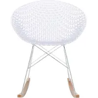Kartell Smatrik Rocking Chair - Lot de 2 Crystal|Chrome