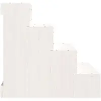 vidaXL Escalier pour animaux domestiques Blanc 40x49x47 cm Pin massif