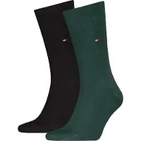 Tommy Hilfiger Classic Lot de 2 Chaussettes Vert Noir