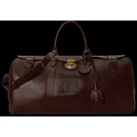 Ralph Lauren pour homme. 405P16231001 Sac duffel Heritage Lock en cuir marron (OSFA), Casuel