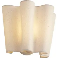 QAZQA Applique murale Japandi beige avec lin 20 cm - Oyster