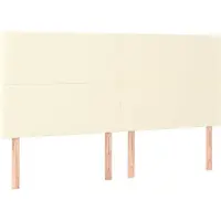 vidaXL Têtes de lit 4 pcs. Crème 100x5x78/88 cm Similicuir