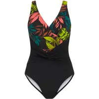 C&City Maillot de bain pétrole / vert clair / saumon / noir