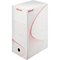 Esselte Boîte d'archives Esselte, largeur du dos : 150 mm, carton ondulé blanc, avec impression de la ligne (A4)