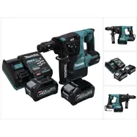 Makita Marteau-perceuse combiné sans fil HR 004 GM2, 40 V max., 2,8 J, SDS plus XGT, moteur sans balais, avec 2 batteries de 4,0 Ah et un chargeur