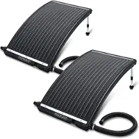 Monzana 2x Panneau de chauffage solaire 110x69x14cm pour piscine