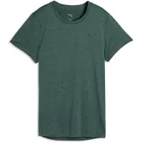 Puma Femmes, T-shirt de sport, W TAD ESSENTIAL Heather Tee (XXL), Vert, Multicolore, XXL