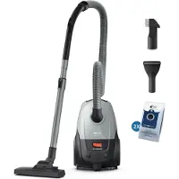 Philips Earth Bag série 2000, 850 W, aspirateur cylindrique, à sec, sac à poussière, 3 l, filtre HEPA
