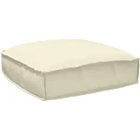 vidaXL Coussin pour assise de palette Crème 50 x 50 x 12 cm
