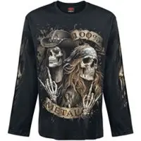 Spiral T-shirt manches longues de - Pure Metal - M - XXL - pour Homme - noir - Taille XL