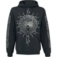 Spiral Sweat-shirt à capuche de - Valhalla - S - 4XL - pour Homme - noir - Taille XL