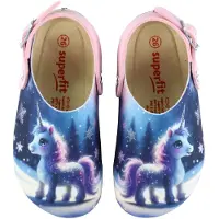 Superfit Sandales - Bios Flex - Bleu av. Licorne - - 27 - Sandales