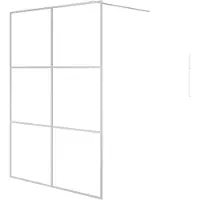 vidaXL Cabine de douche à l'italienne 140x195 cm verre ESG transparent couleur argent
