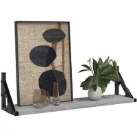 vidaXL Étagères murales 2 pcs sonoma gris 60x15x15,5 cm