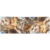 vidaXL Tapis de cuisine multicolore 60x180 cm lavable antidérapant