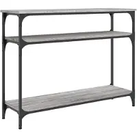 vidaXL Table console sonoma gris 100x29x75 cm bois d'ingénierie