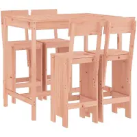 vidaXL Ensemble de 5 bars de jardin en bois massif de douglas