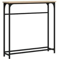 vidaXL Table console Chêne Sonoma 75x19,5x75 cm Bois d'ingénierie