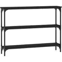 vidaXL Table console noir 100x22,5x75 cm bois d'ingénierie