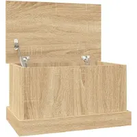 vidaXL Coffre Chêne Sonoma 50x30x28 cm Matériau dérivé du bois