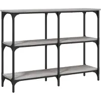 vidaXL Table console sonoma gris 100x29x75 cm bois d'ingénierie
