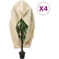 vidaXL Housses de protection pour plantes avec fermeture éclair 4 pcs