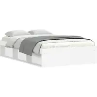 vidaXL Cadre de lit blanc 120x190 cm