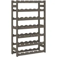 vidaXL Casier à bouteilles pour 42 bouteilles gris bois pin solide