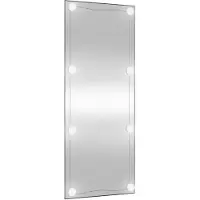 vidaXL Miroir mural avec lampes LED 40x100 cm verre rectangulaire