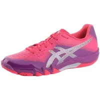 Asics GEL-BLADE 6, chaussures pour badminton et squash, pour femmes, rose, violet, pour adultes, couleur unie, à lacets