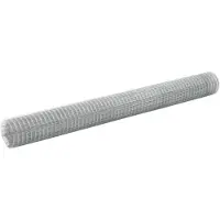 vidaXL Clôture en fil de fer Acier galvanisé 25x1,5 m Argenté