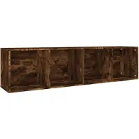 vidaXL Bibliothèque/Meuble TV Chêne fumé 36x30x143cm Bois d'ingénierie