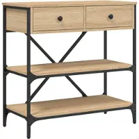 vidaXL Table console chêne sonoma 75x34,5x75 cm bois d'ingénierie