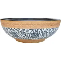 vidaXL Vasque à poser Multicolore Rond Ø41x14 cm Céramique