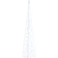 vidaXL Cône de lumière LED acrylique Déco bleu 120 cm