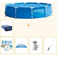 Intex Piscine tubulaire rectangulaire - 366 x 76 cm - 6 pièces - Modèle S20443