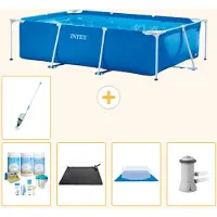 Intex Piscine rectangulaire hors sol - 300x200x75 cm - Composée de 6 pièces - Modèle S20835