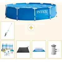 Intex Piscine tubulaire rectangulaire - 366 x 76 cm - 6 pièces - Modèle S21005