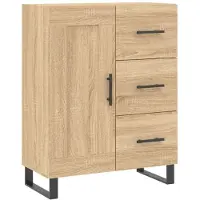 vidaXL Sideboard chêne Sonoma 69,5x34x90 cm Matériau dérivé du bois