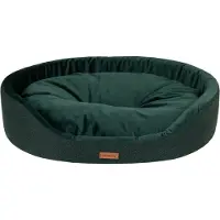 Amiplay Panier à chien ovale SIDNEY vert taille S, M, L, XL, XXL Taille : XXL - 86x76x17,5 cm